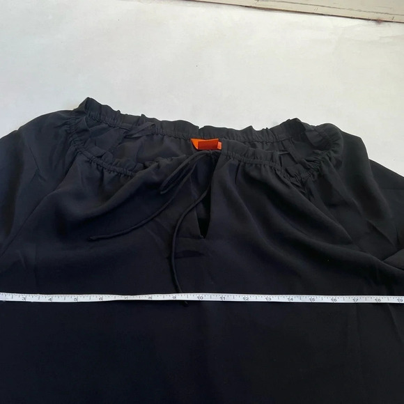 JOE FRESH Black  WOMENS V- Neck BLOUSE TOP TUNIC SIZE Small - Picture 5 of 7